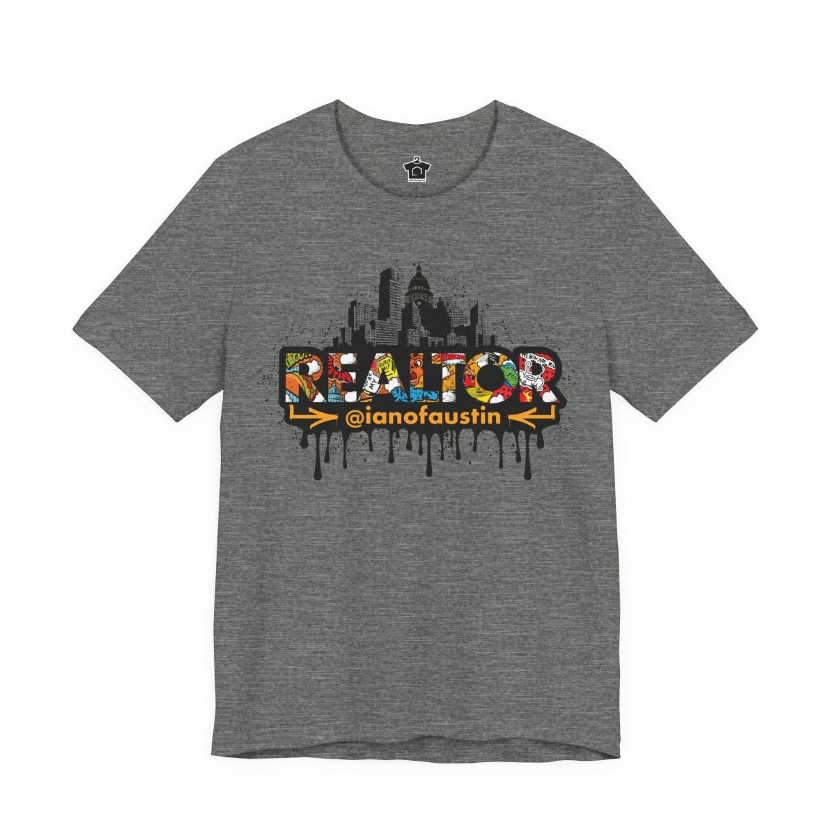 Austin Skyline Realtor Graffiti Tshirt | ianofaustin - T-Shirt | ShirtyAgents