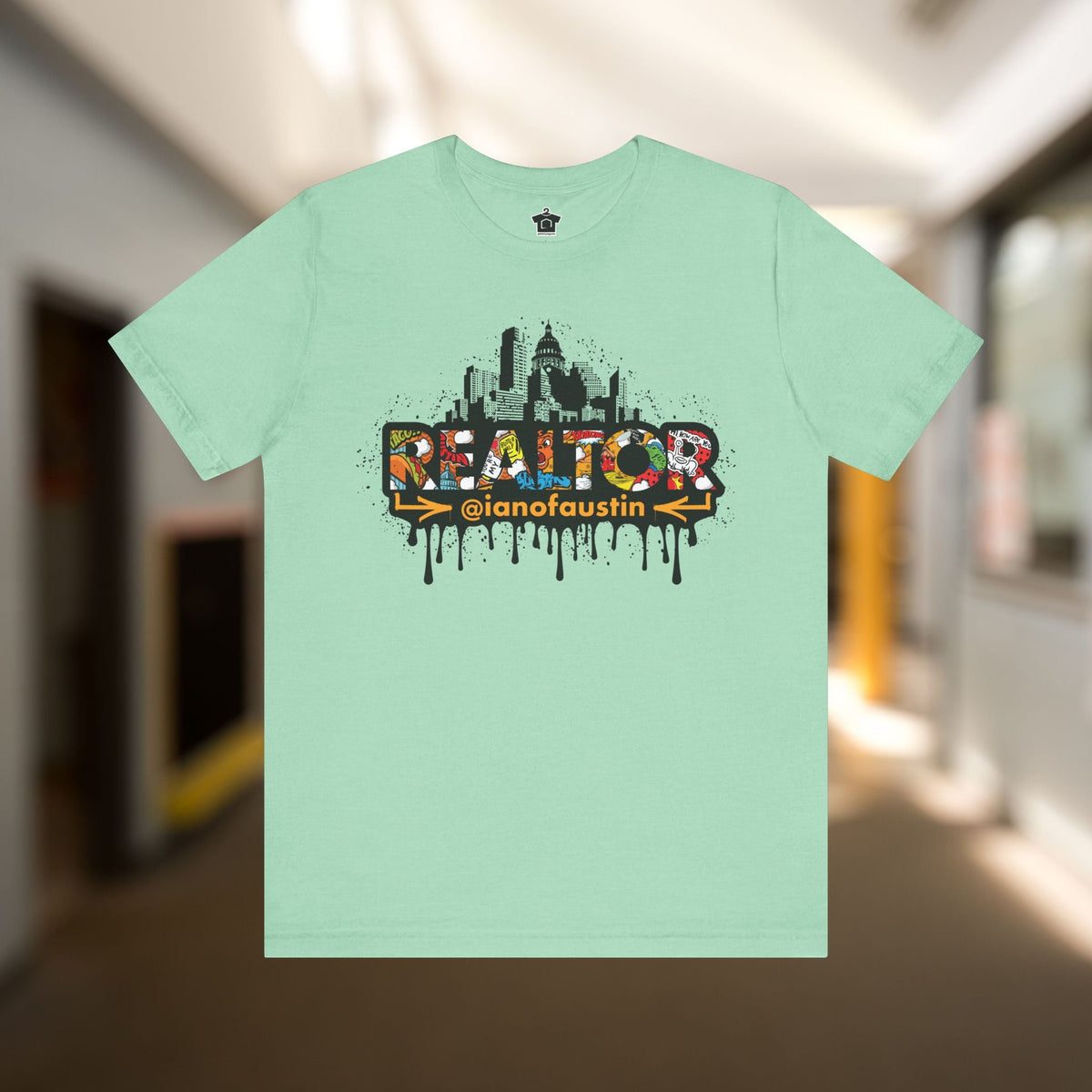 Austin Skyline Realtor Graffiti Tshirt | ianofaustin - T-Shirt | ShirtyAgents