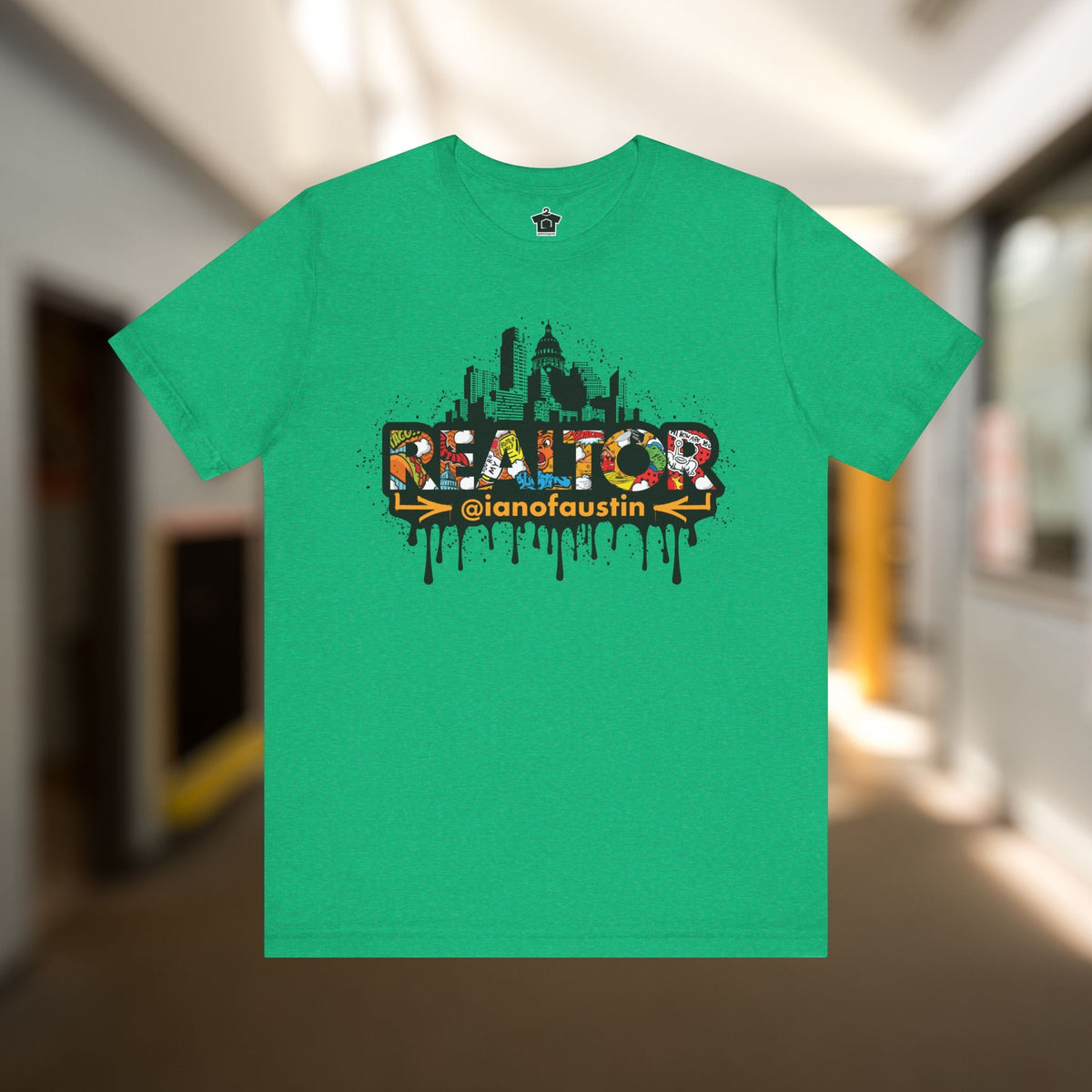 Austin Skyline Realtor Graffiti Tshirt | ianofaustin - T-Shirt | ShirtyAgents