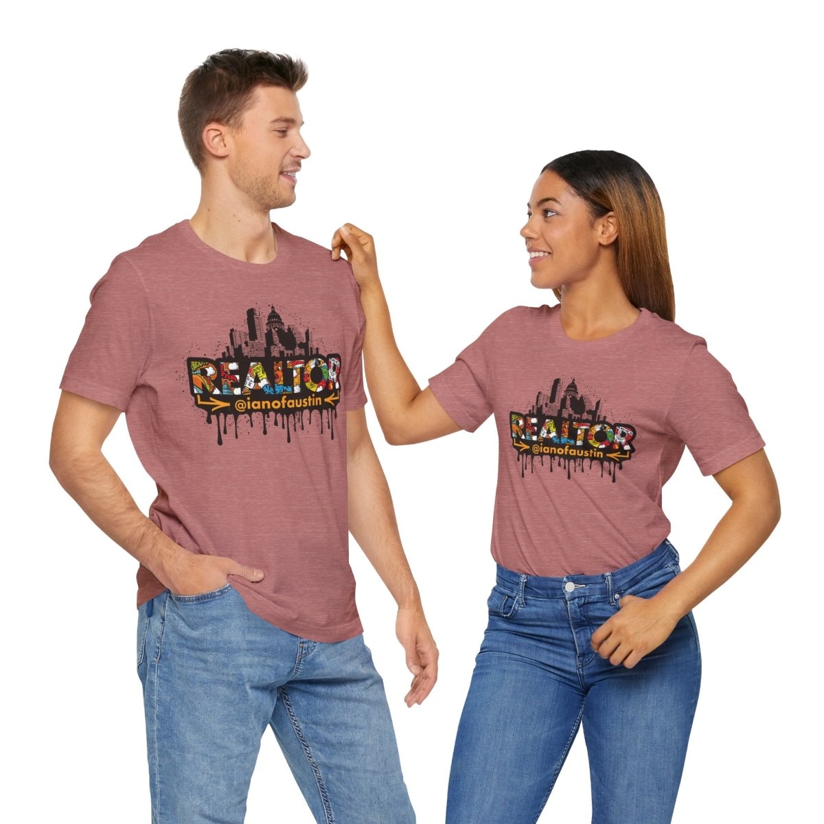 Austin Skyline Realtor Graffiti Tshirt | ianofaustin - T-Shirt | ShirtyAgents