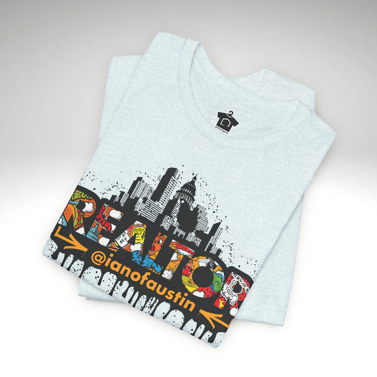 Austin Skyline Realtor Graffiti Tshirt | ianofaustin - T-Shirt | ShirtyAgents
