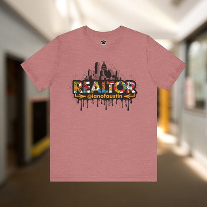 Austin Skyline Realtor Graffiti Tshirt | ianofaustin - T-Shirt | ShirtyAgents