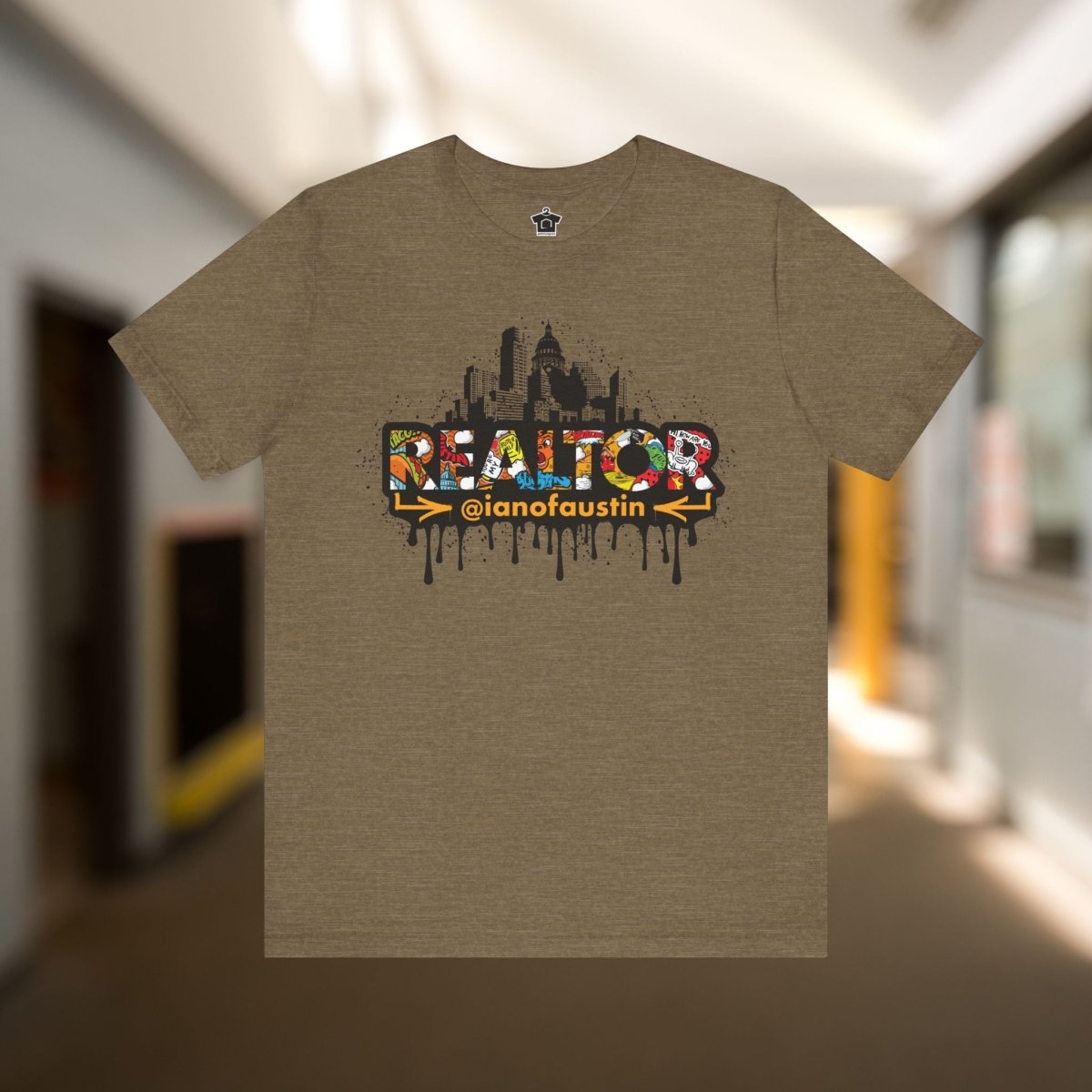 Austin Skyline Realtor Graffiti Tshirt | ianofaustin - T-Shirt | ShirtyAgents