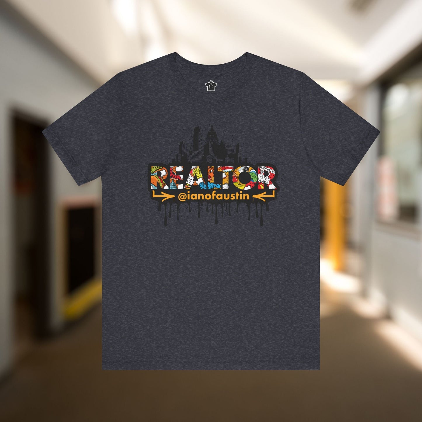 Austin Skyline Realtor Graffiti Tshirt | ianofaustin - T-Shirt | ShirtyAgents