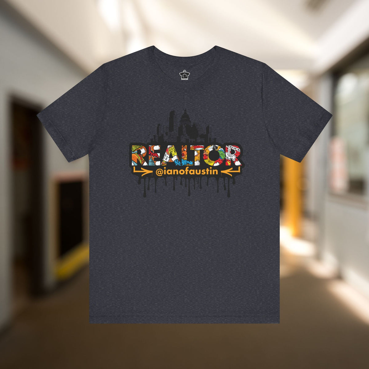 Austin Skyline Realtor Graffiti Tshirt | ianofaustin - T-Shirt | ShirtyAgents