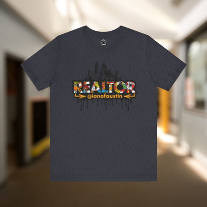Austin Skyline Realtor Graffiti Tshirt | ianofaustin - T-Shirt | ShirtyAgents