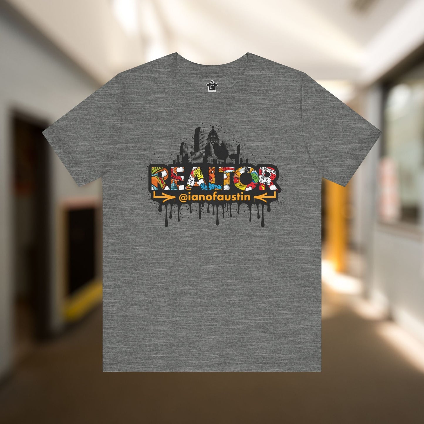 Austin Skyline Realtor Graffiti Tshirt | ianofaustin - T-Shirt | ShirtyAgents