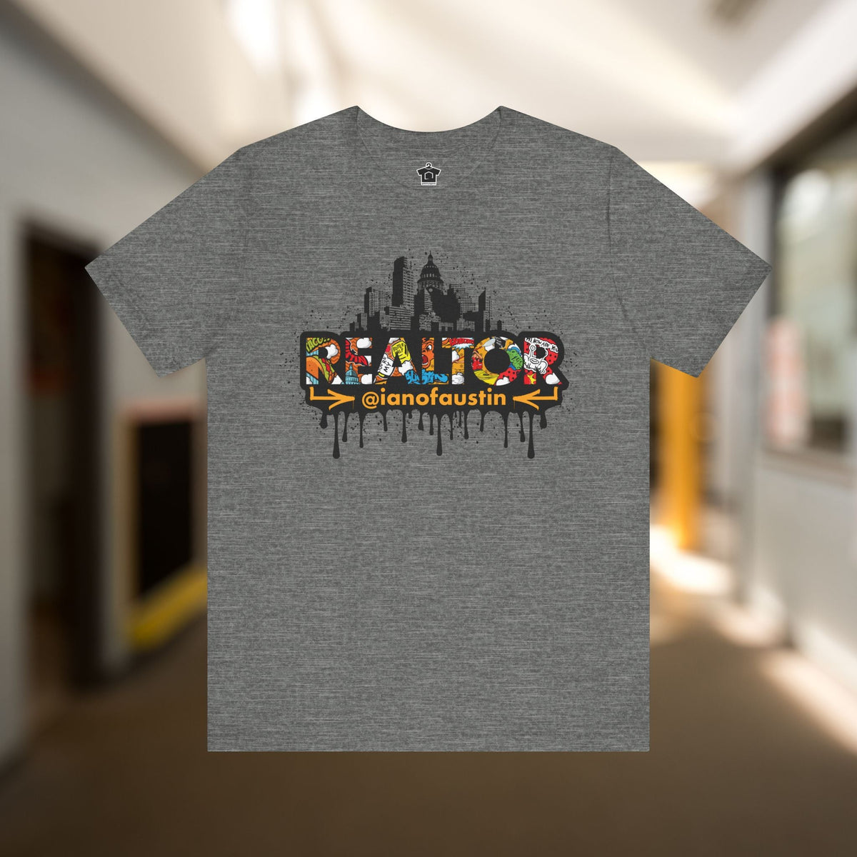 Austin Skyline Realtor Graffiti Tshirt | ianofaustin - T-Shirt | ShirtyAgents