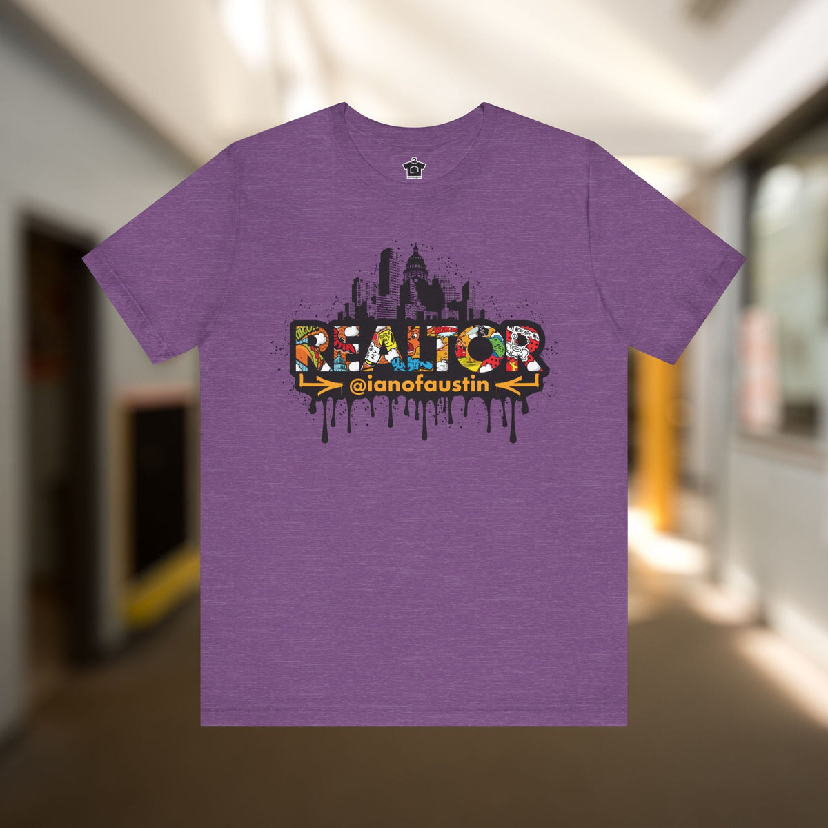 Austin Skyline Realtor Graffiti Tshirt | ianofaustin - T-Shirt | ShirtyAgents