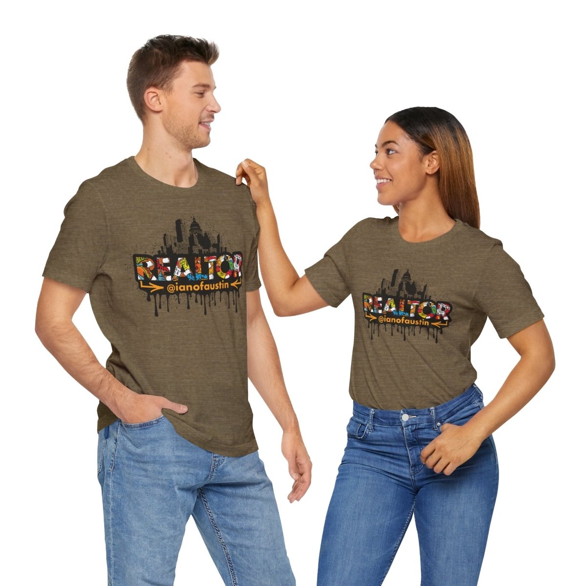 Austin Skyline Realtor Graffiti Tshirt | ianofaustin - T-Shirt | ShirtyAgents