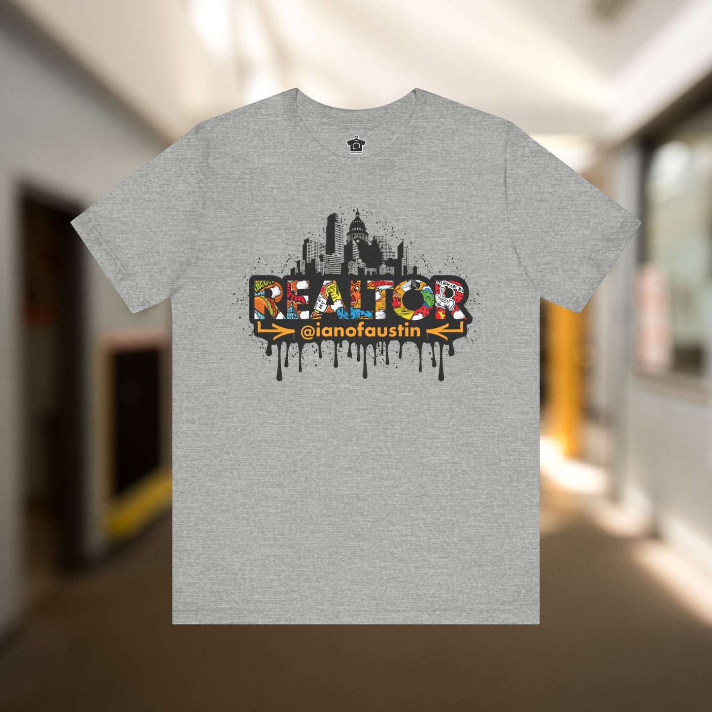 Austin Skyline Realtor Graffiti Tshirt | ianofaustin - T-Shirt | ShirtyAgents