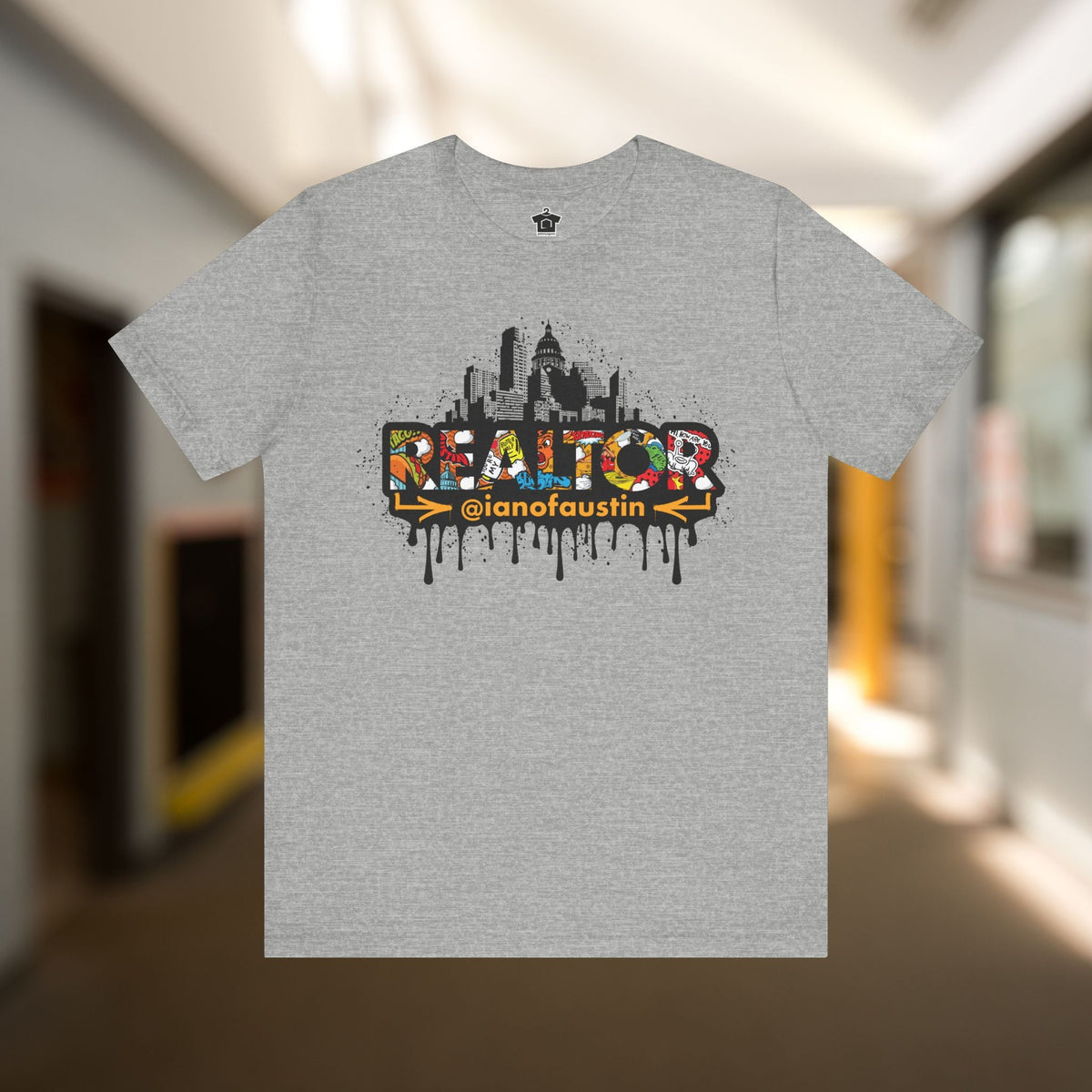 Austin Skyline Realtor Graffiti Tshirt | ianofaustin - T-Shirt | ShirtyAgents