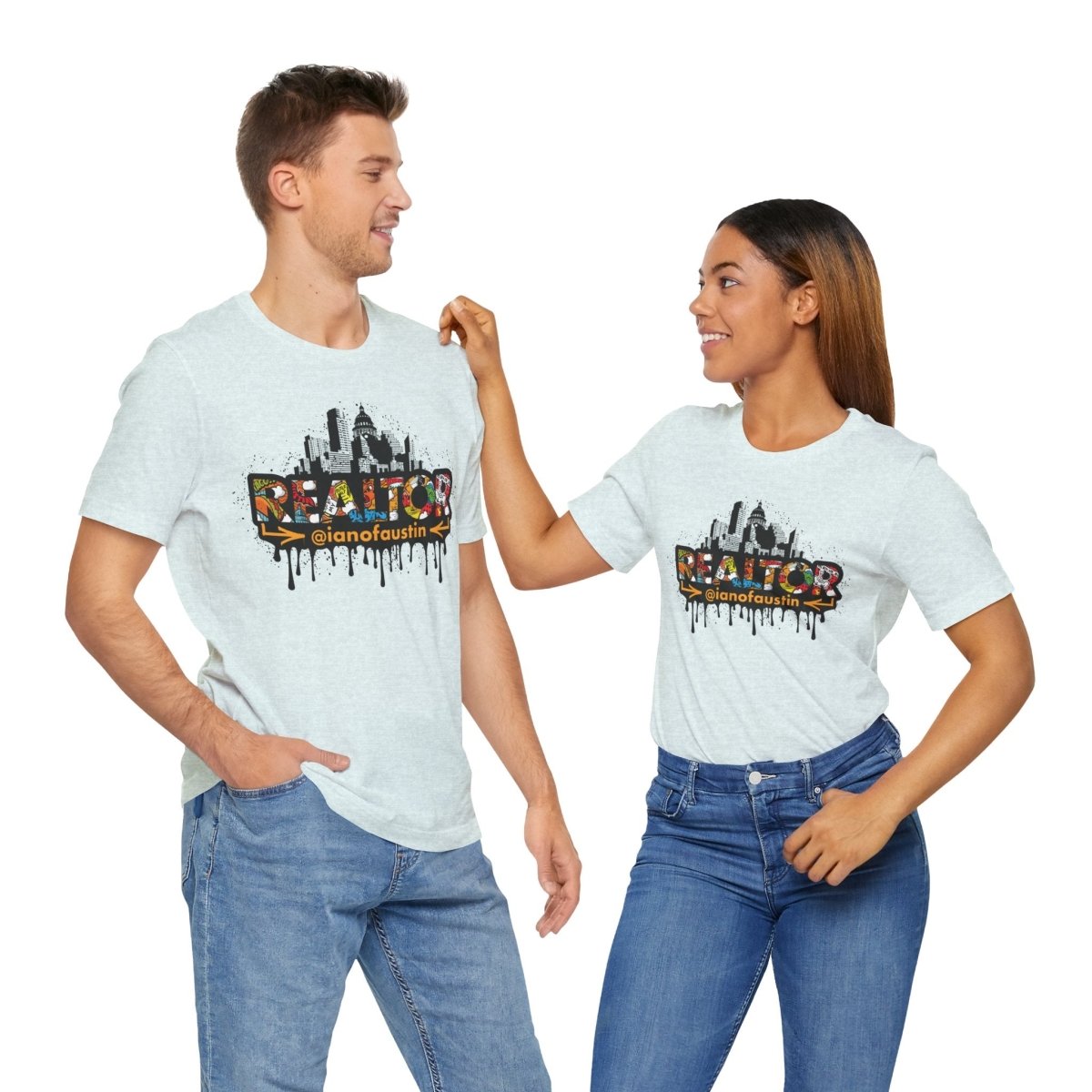 Austin Skyline Realtor Graffiti Tshirt | ianofaustin - T-Shirt | ShirtyAgents