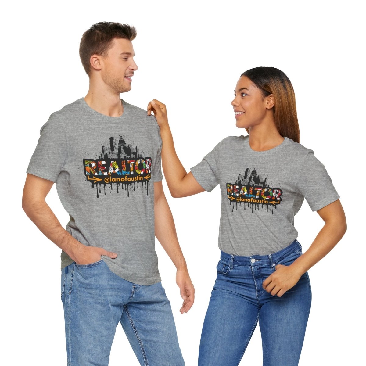 Austin Skyline Realtor Graffiti Tshirt | ianofaustin - T-Shirt | ShirtyAgents