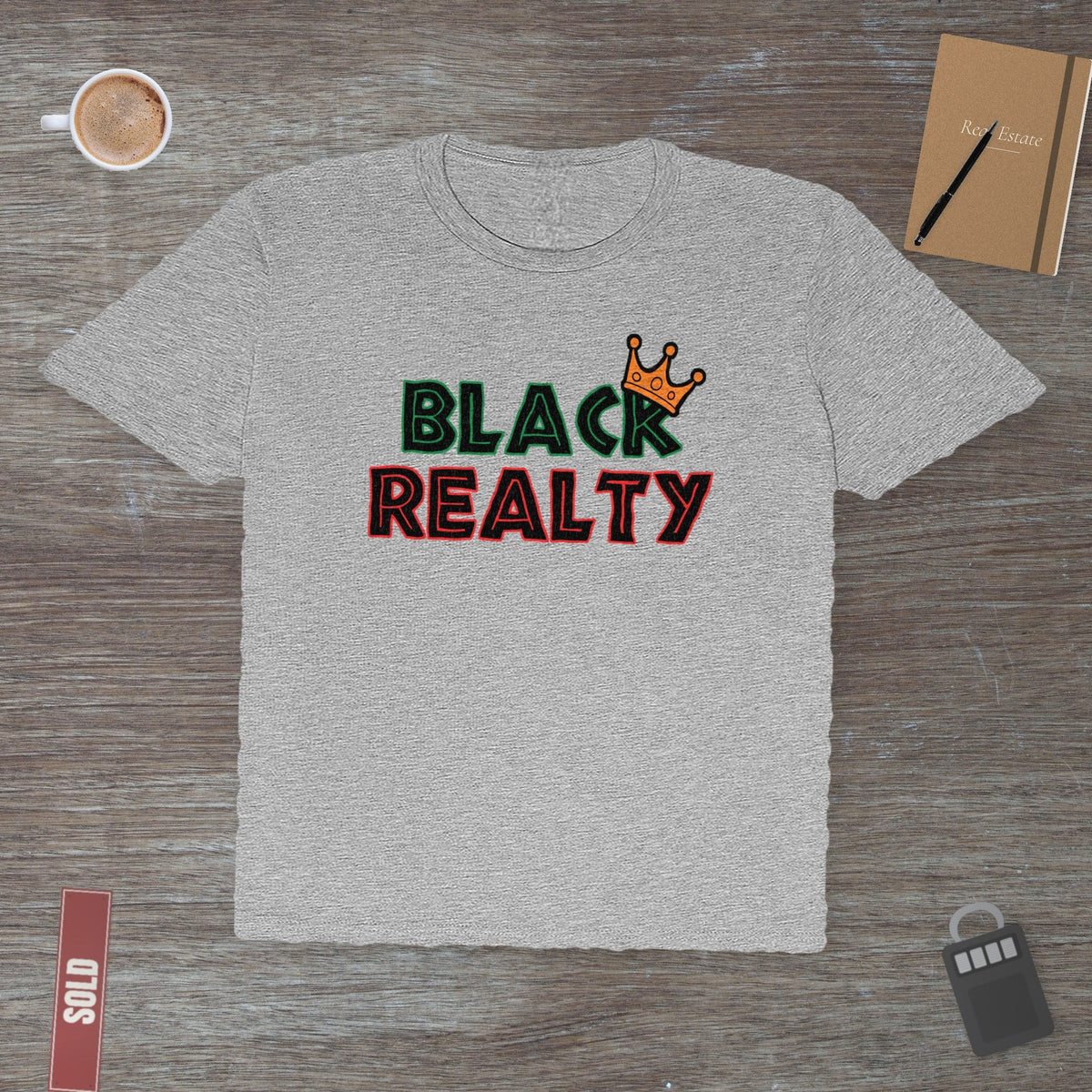 Black Realty Crown | Classic Tee - T-Shirt | ShirtyAgents