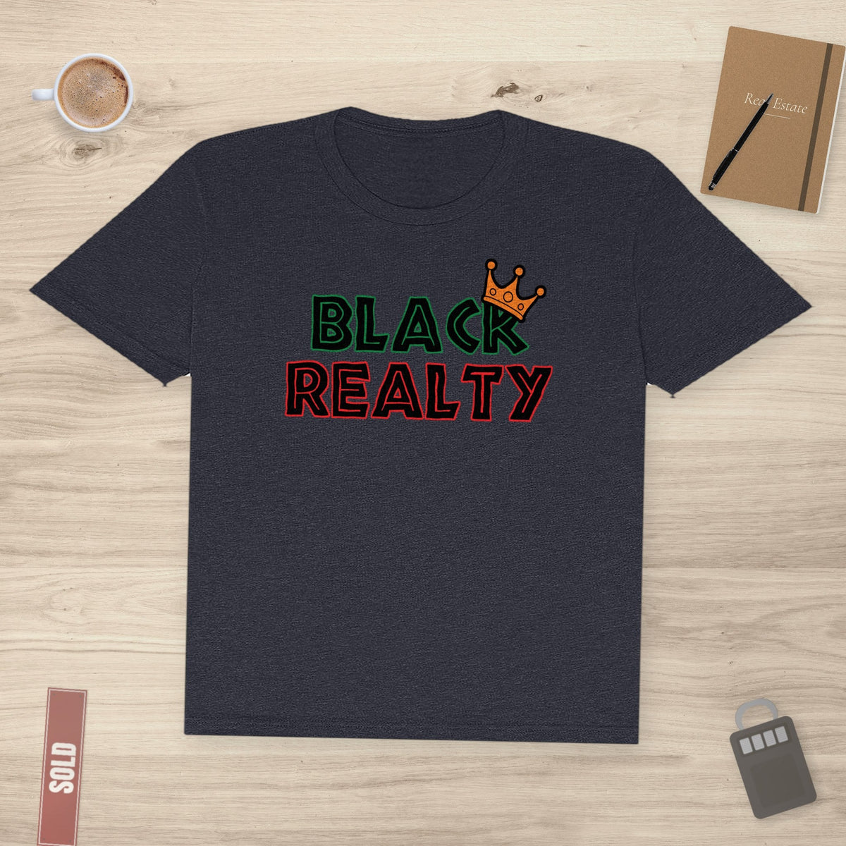 Black Realty Crown | Classic Tee - T-Shirt | ShirtyAgents