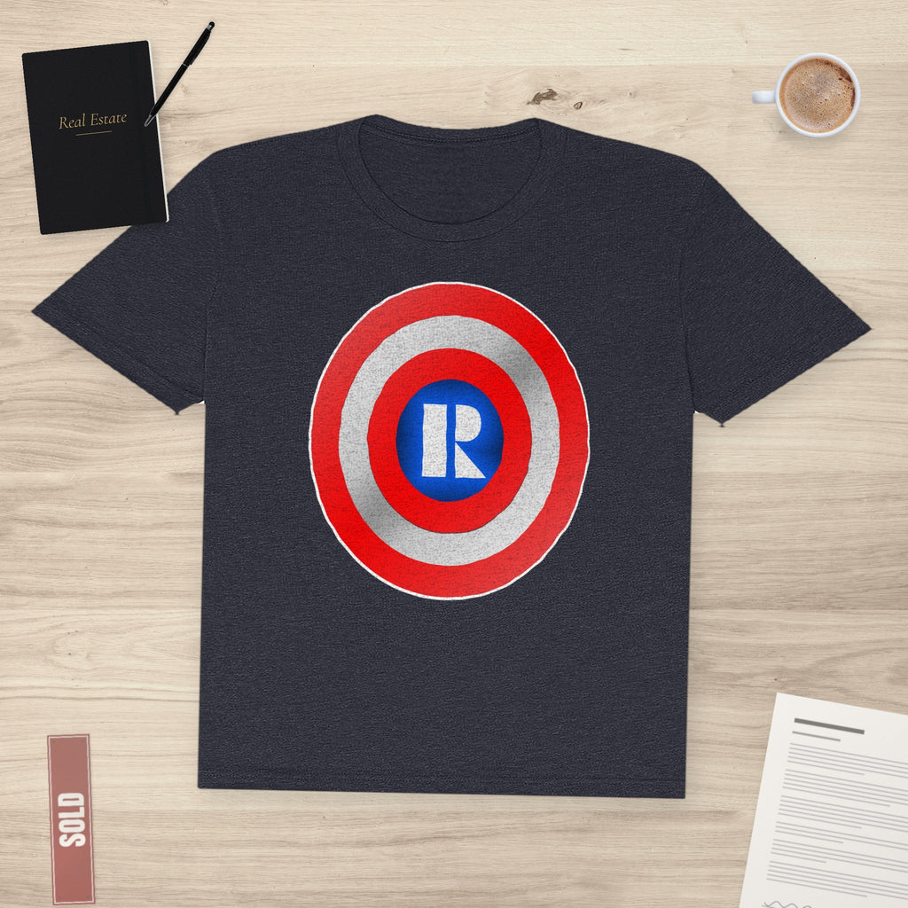 Captain Realtor Shield | Classic Tee - T-Shirt | ShirtyAgents