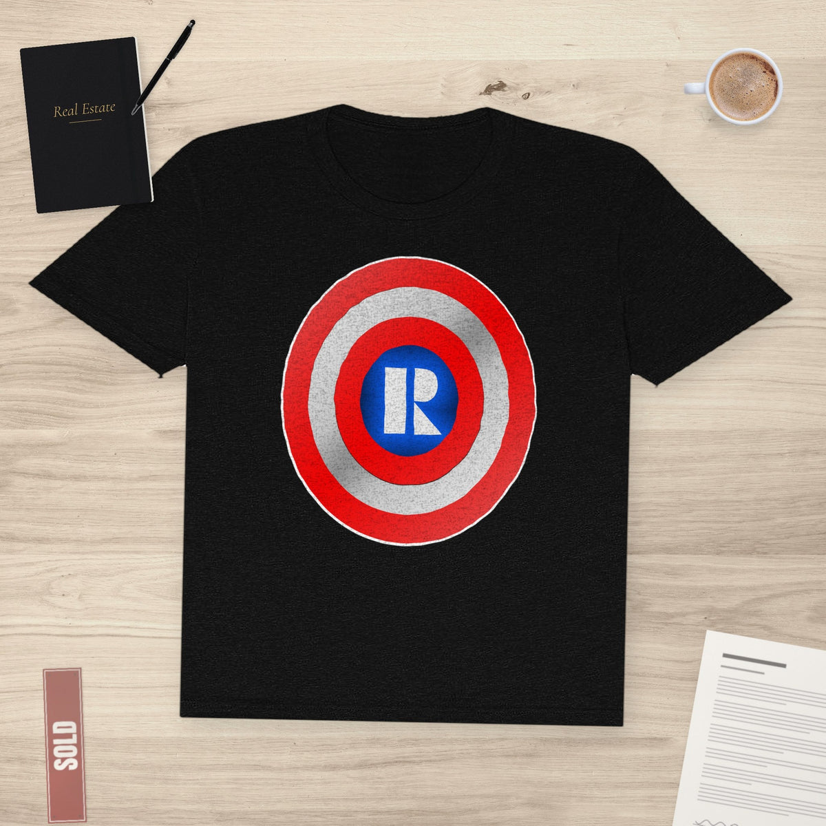 Captain Realtor Shield | Classic Tee - T-Shirt | ShirtyAgents