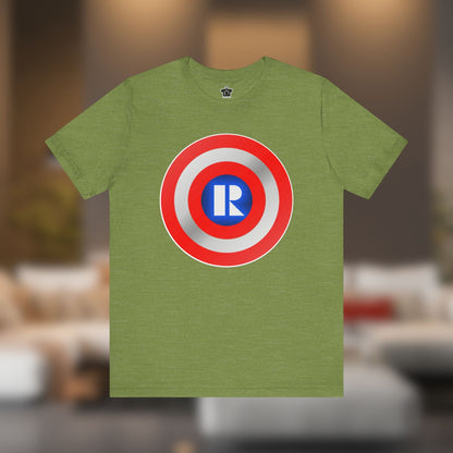 Captain Realtor Shield – Unisex Jersey Tee - T-Shirt | ShirtyAgents