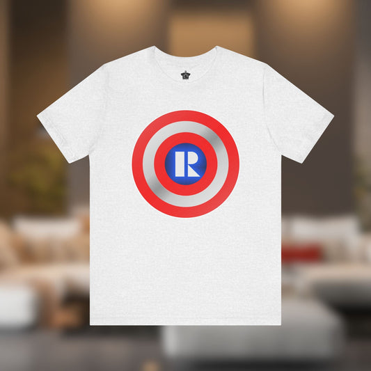 Captain Realtor Shield – Unisex Jersey Tee - T-Shirt | ShirtyAgents