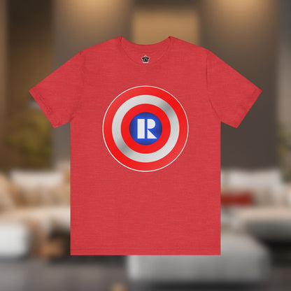 Captain Realtor Shield – Unisex Jersey Tee - T-Shirt | ShirtyAgents