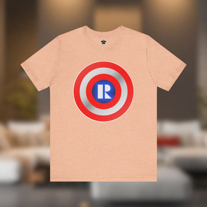 Captain Realtor Shield – Unisex Jersey Tee - T-Shirt | ShirtyAgents