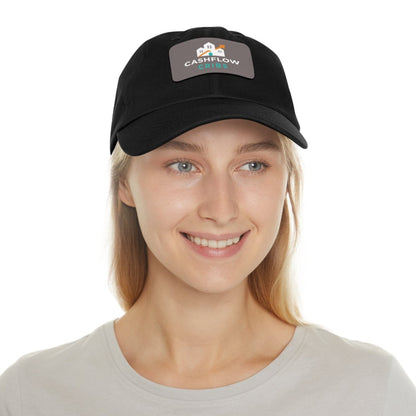 Cashflow Cribs Hat with Leather Patch - Hats | ShirtyAgents