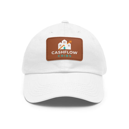 Cashflow Cribs Hat with Leather Patch - Hats | ShirtyAgents