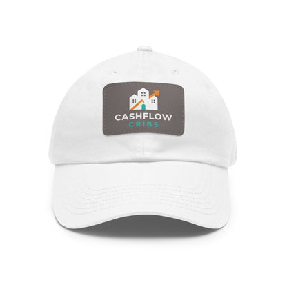 Cashflow Cribs Hat with Leather Patch - Hats | ShirtyAgents