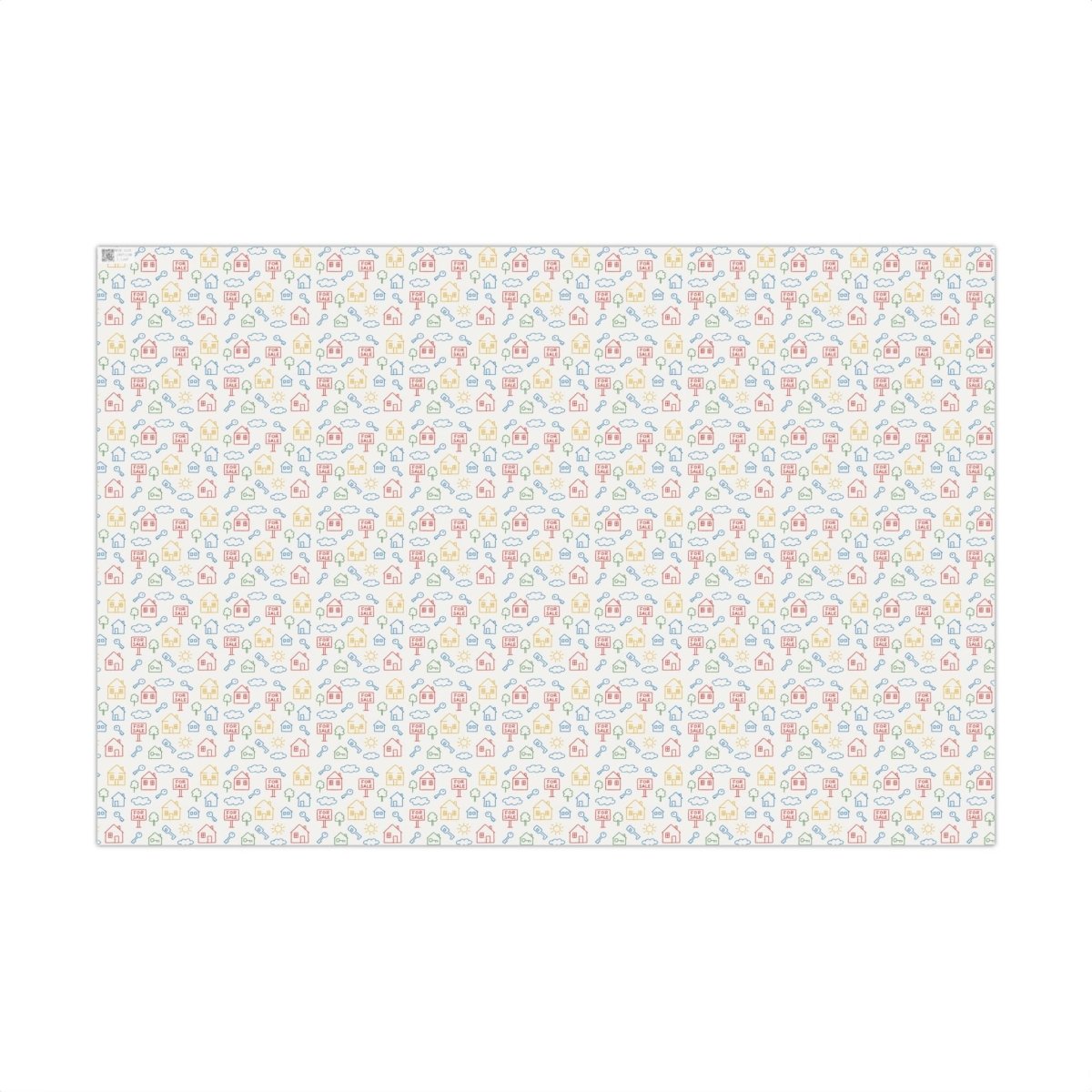 Childhood Sketch Neighborhood Holiday Gift Wrap - Home Decor | ShirtyAgents