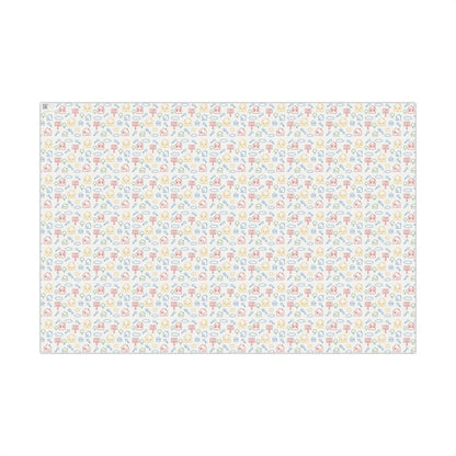 Childhood Sketch Neighborhood Holiday Gift Wrap - Home Decor | ShirtyAgents
