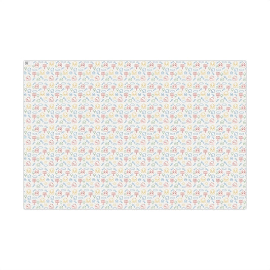 Childhood Sketch Neighborhood Holiday Gift Wrap - Home Decor | ShirtyAgents