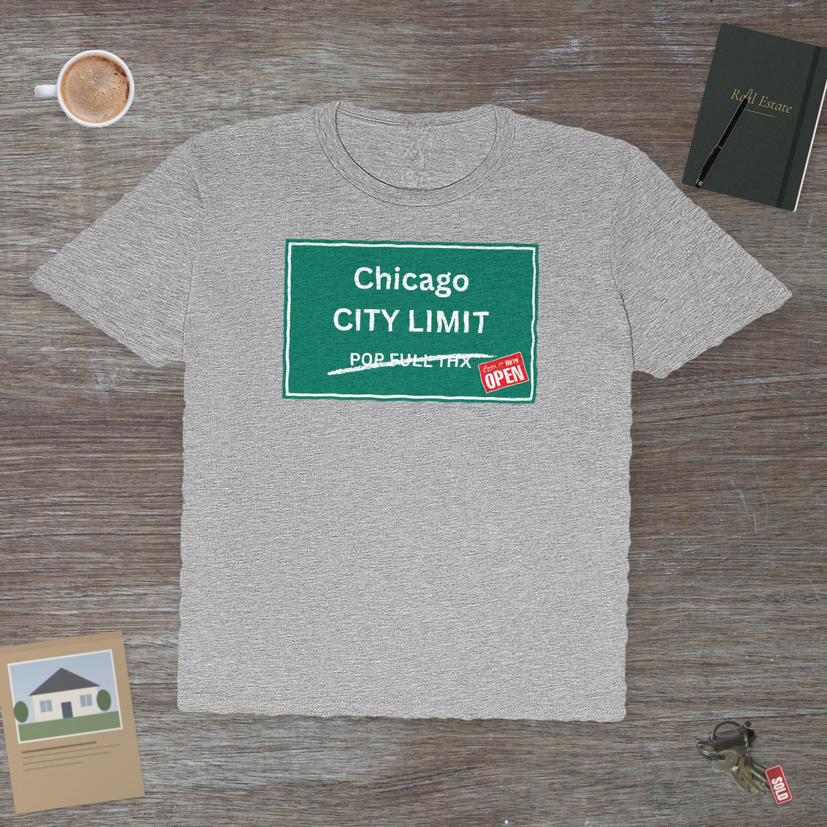 City Limit We're Open – Chicago | Classic Tee - T-Shirt | ShirtyAgents