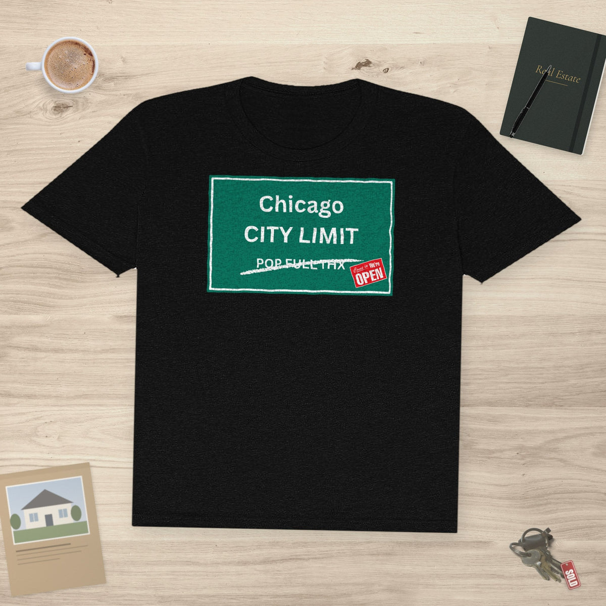City Limit We're Open – Chicago | Classic Tee - T-Shirt | ShirtyAgents