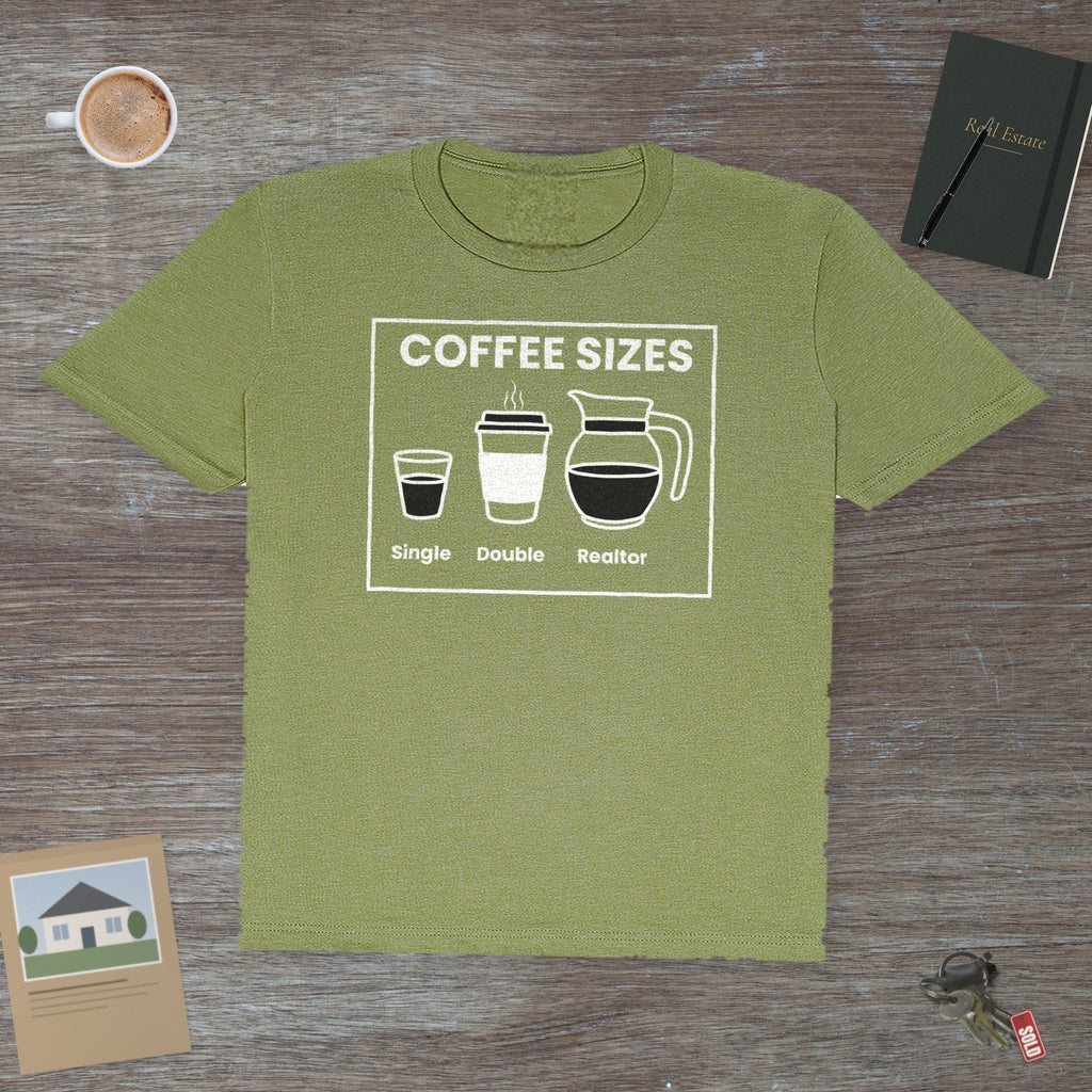 Coffee Sizes for Realtors | Classic Tee - T-Shirt | ShirtyAgents