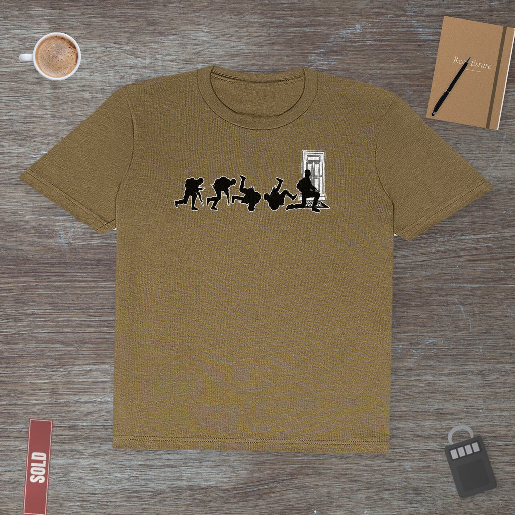 Combat Soldier Silhouette – Honoring Strength & Service | Classic Tee - T-Shirt | ShirtyAgents