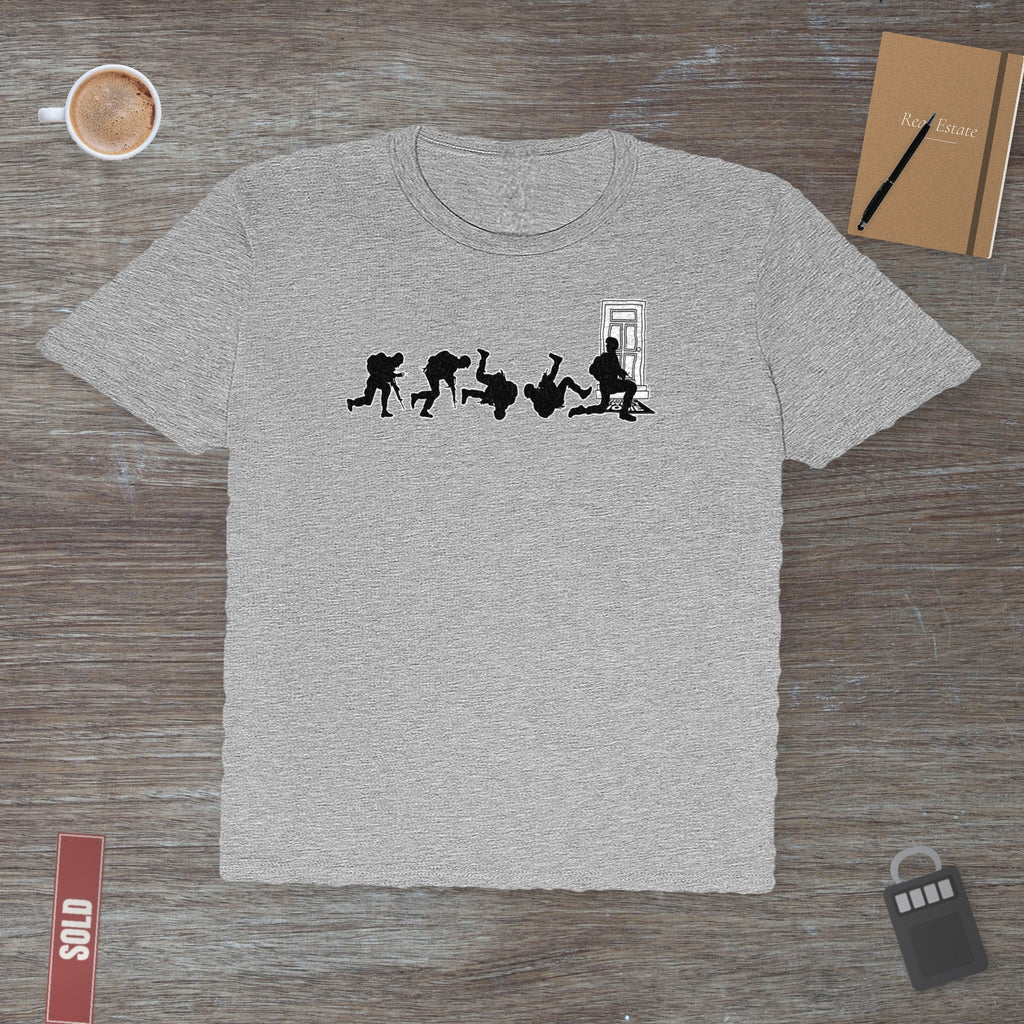 Combat Soldier Silhouette – Honoring Strength & Service | Classic Tee - T-Shirt | ShirtyAgents