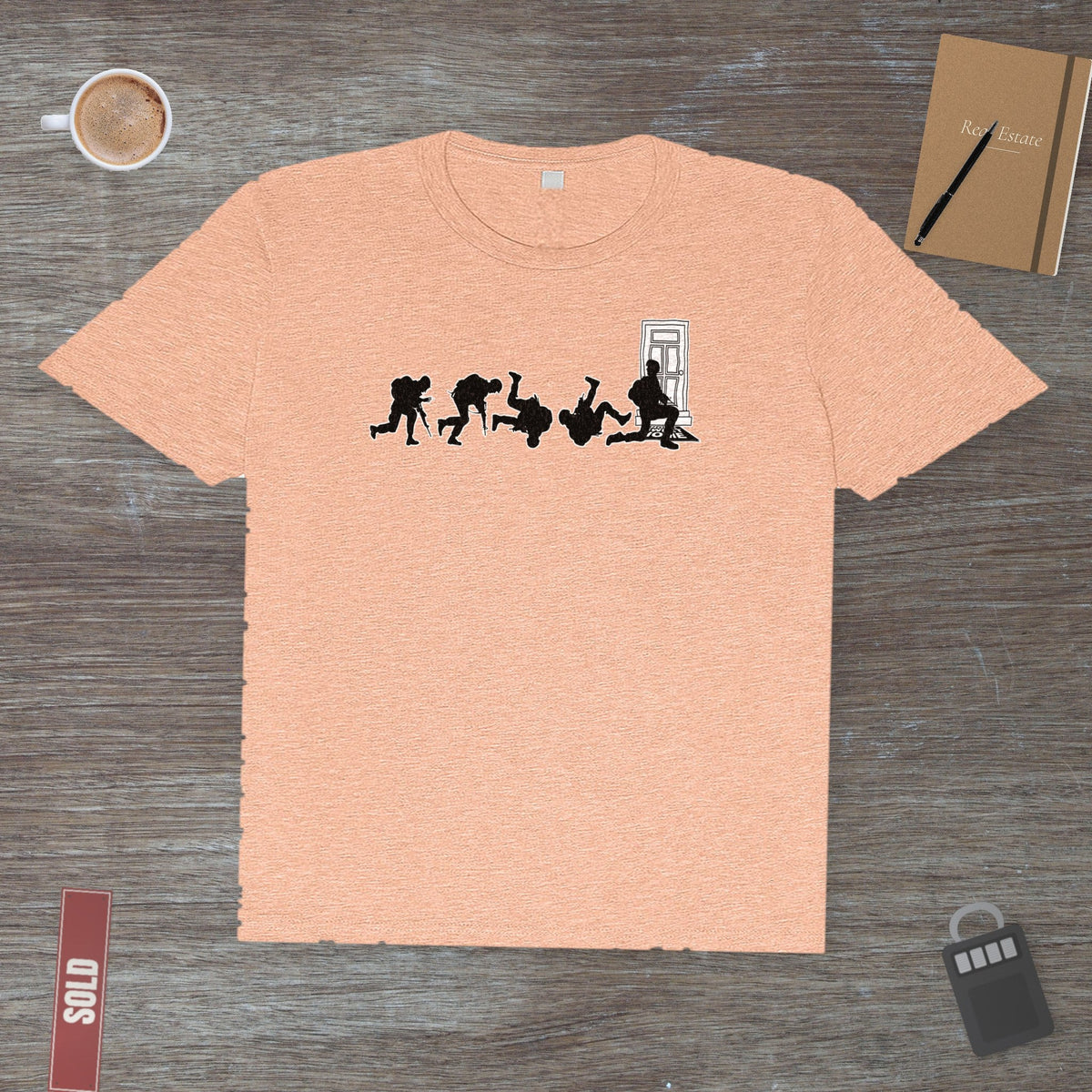Combat Soldier Silhouette – Honoring Strength & Service | Classic Tee - T-Shirt | ShirtyAgents