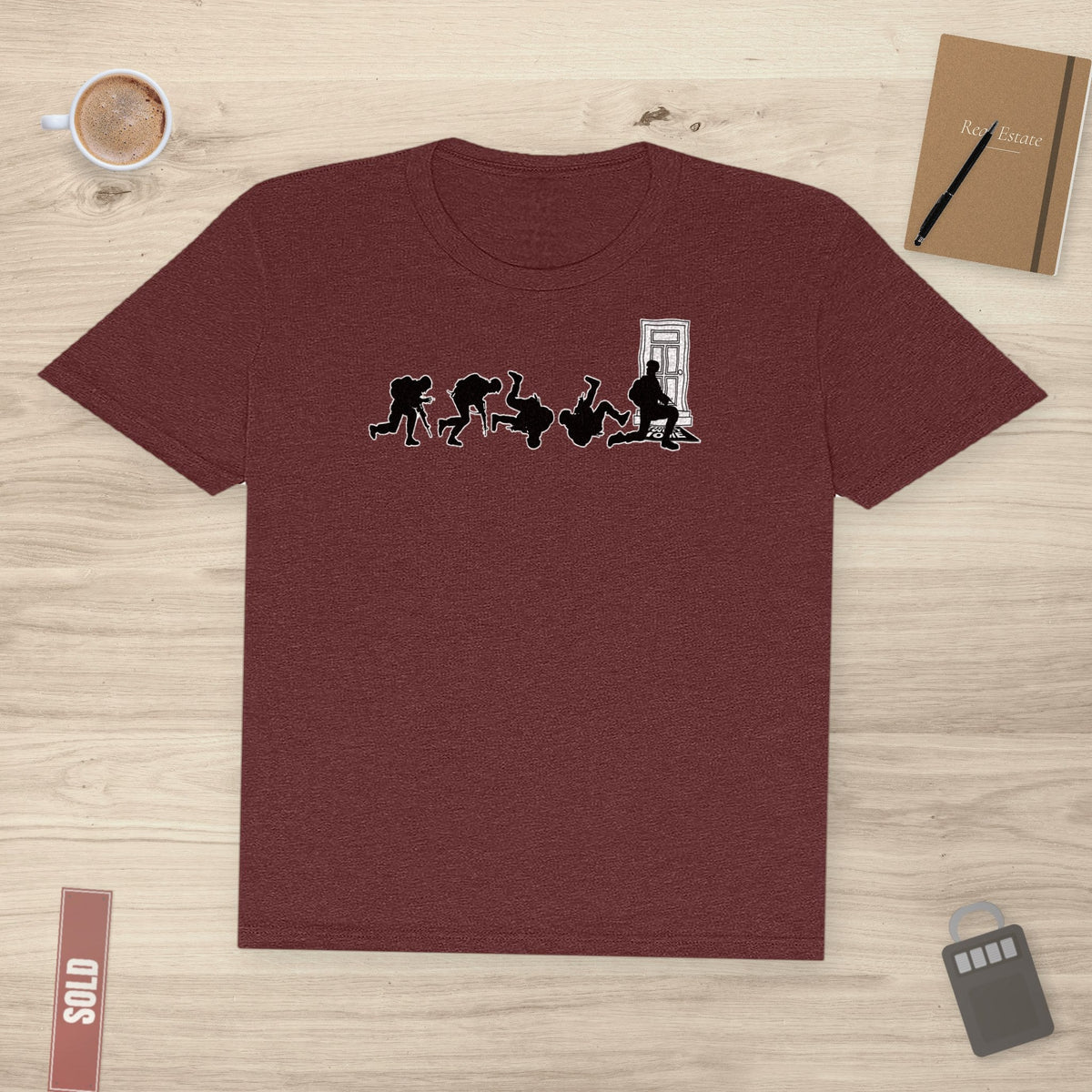 Combat Soldier Silhouette – Honoring Strength & Service | Classic Tee - T-Shirt | ShirtyAgents