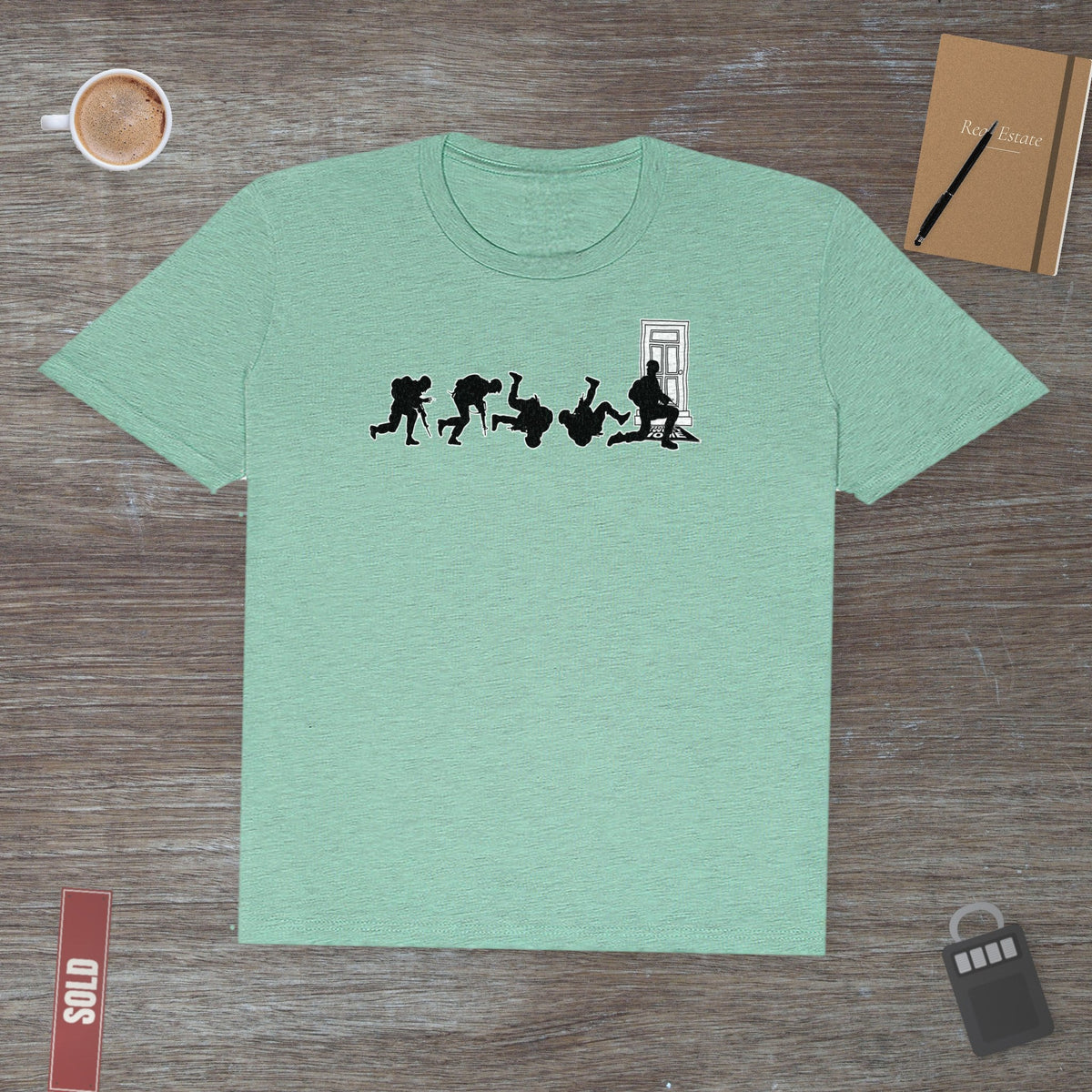 Combat Soldier Silhouette – Honoring Strength & Service | Classic Tee - T-Shirt | ShirtyAgents