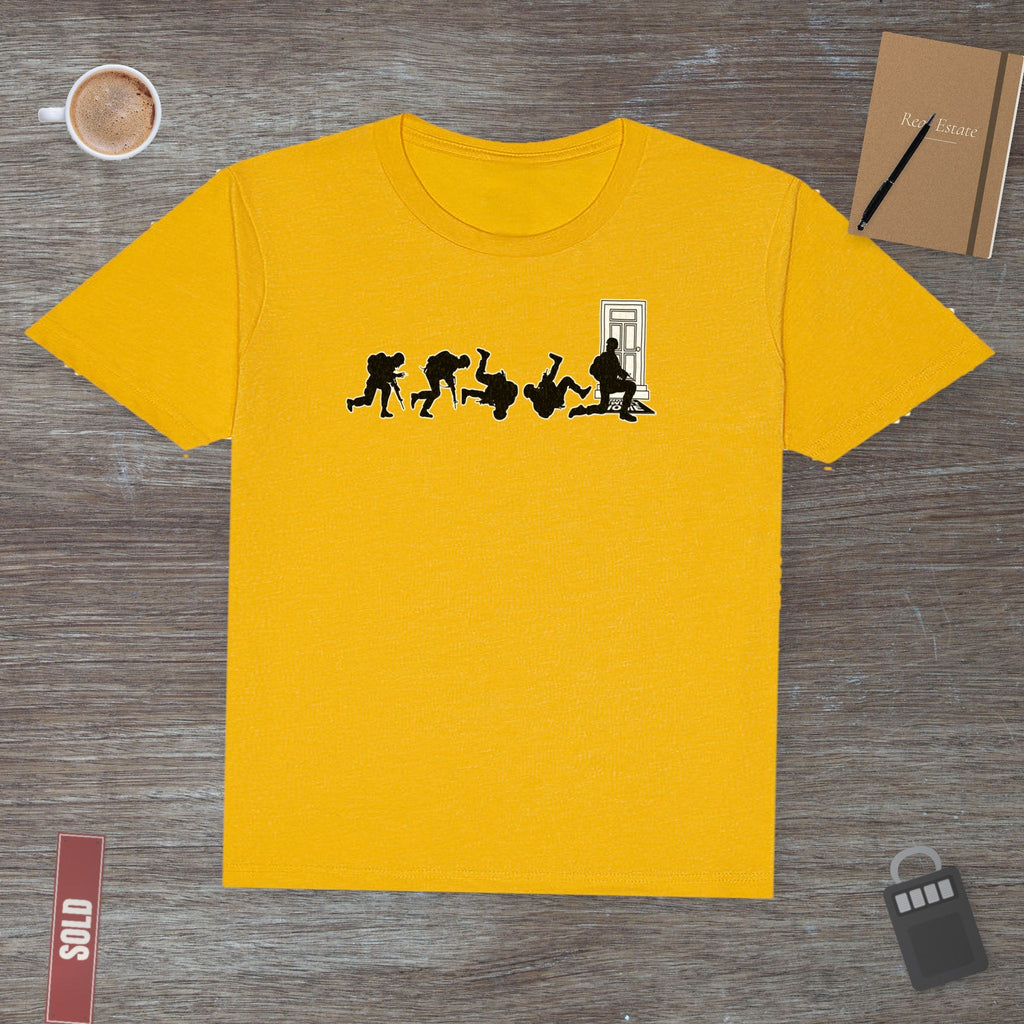 Combat Soldier Silhouette – Honoring Strength & Service | Classic Tee - T-Shirt | ShirtyAgents