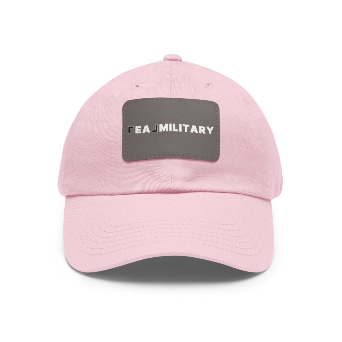 Dad Hat with Leather Patch (Rectangle) - Hats | ShirtyAgents