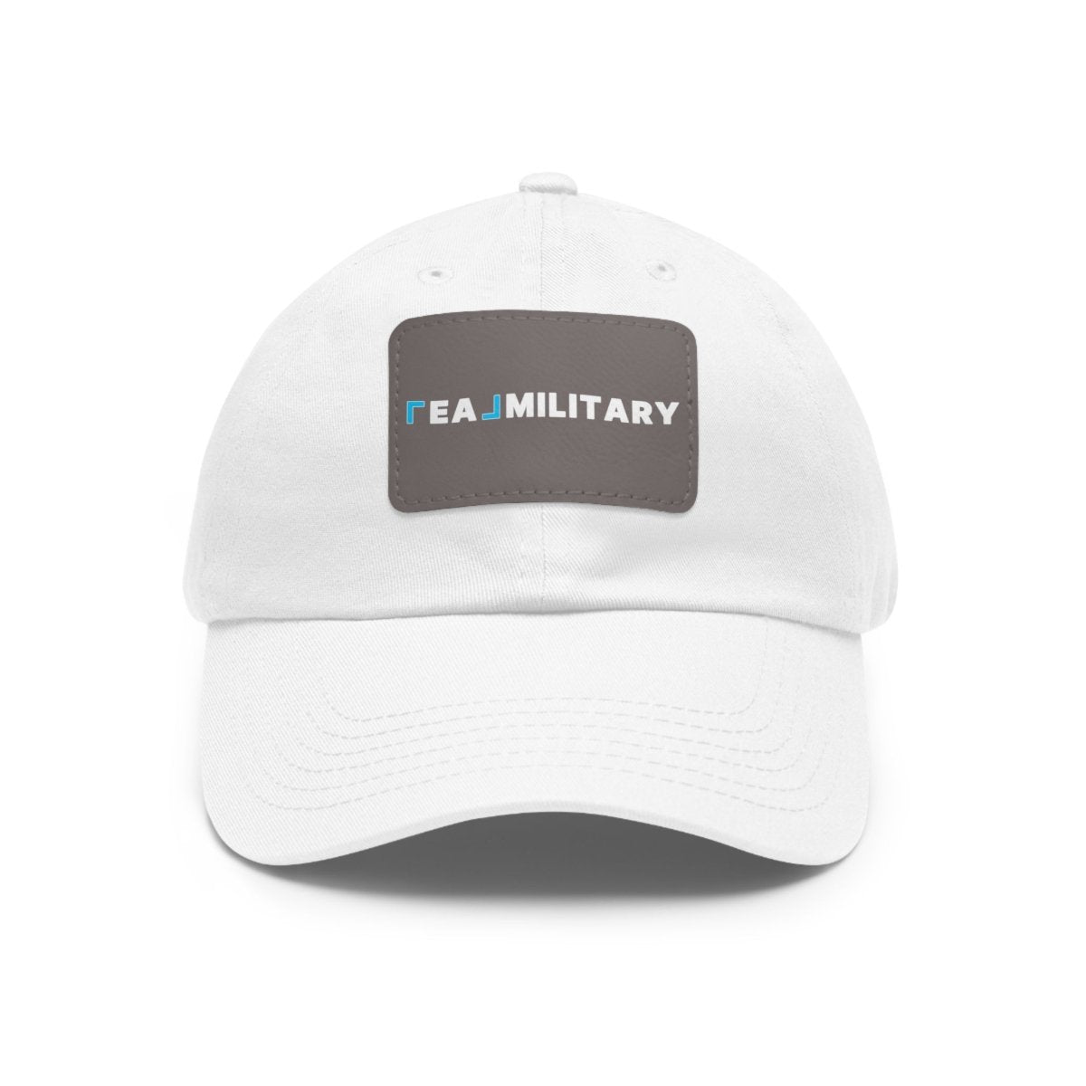 Dad Hat with Leather Patch (Rectangle) - Hats | ShirtyAgents
