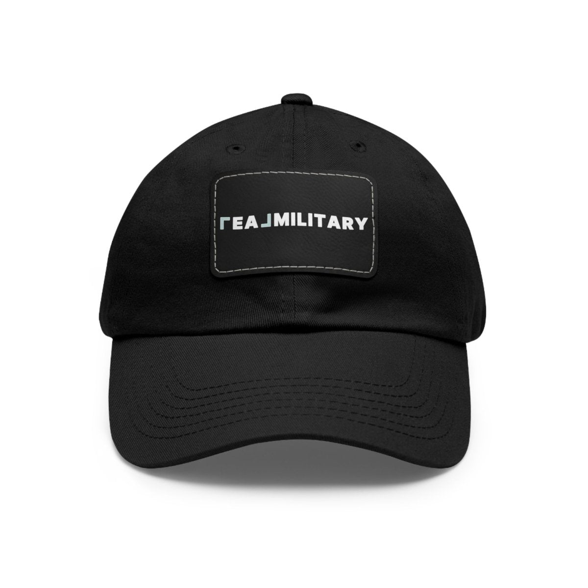 Dad Hat with Leather Patch (Rectangle) - Hats | ShirtyAgents