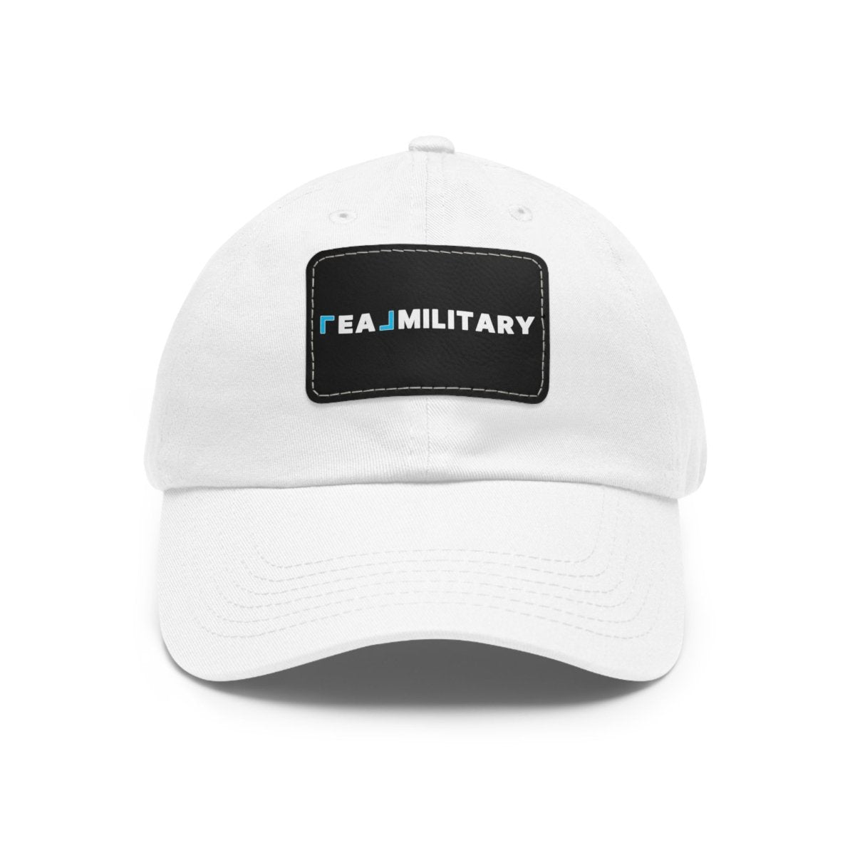 Dad Hat with Leather Patch (Rectangle) - Hats | ShirtyAgents