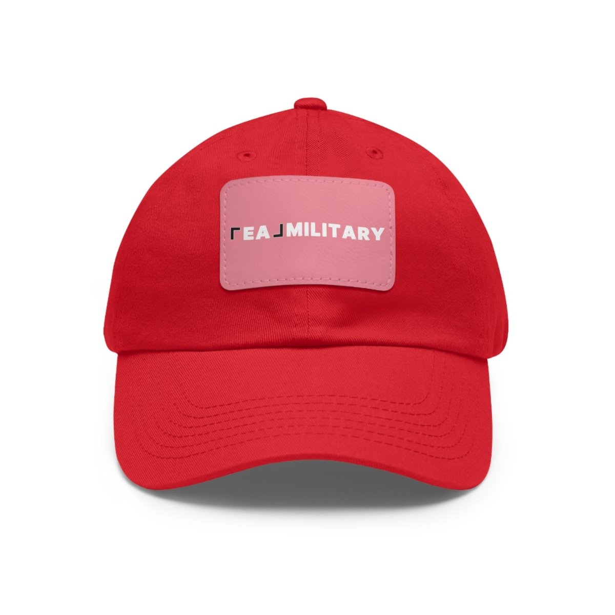 Dad Hat with Leather Patch (Rectangle) - Hats | ShirtyAgents