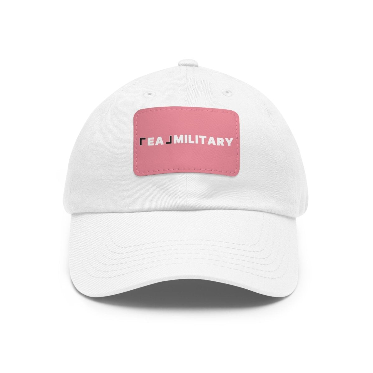 Dad Hat with Leather Patch (Rectangle) - Hats | ShirtyAgents