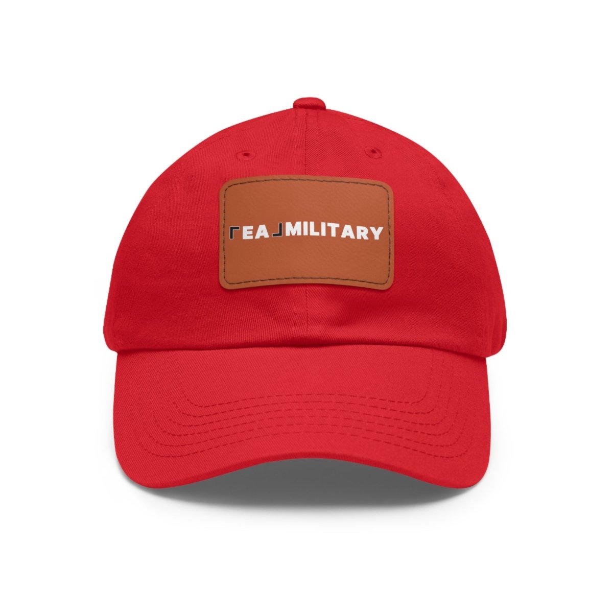Dad Hat with Leather Patch (Rectangle) - Hats | ShirtyAgents