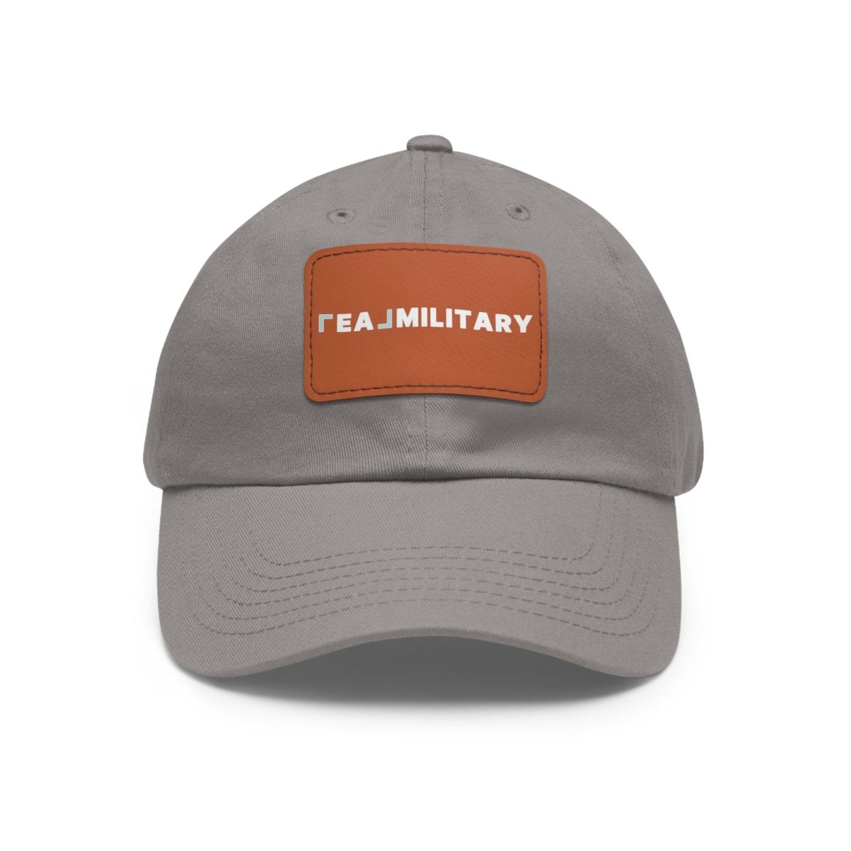 Dad Hat with Leather Patch (Rectangle) - Hats | ShirtyAgents
