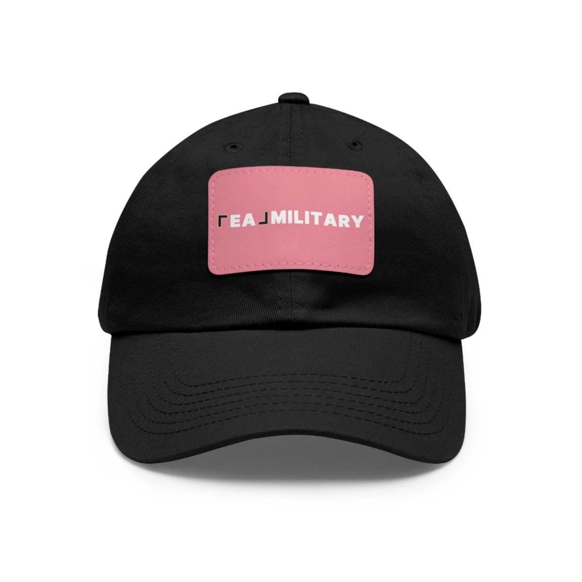Dad Hat with Leather Patch (Rectangle) - Hats | ShirtyAgents